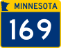 Trunk Highway 169 marker