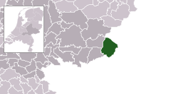 Highlighted position of Winterswijk in a municipal map of Gelderland