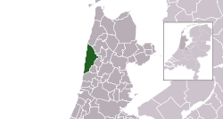 Location of Bergen, North Holland