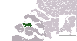 Location of Noord-Beveland