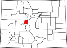 State map highlighting Lake County