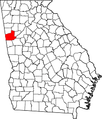 State map highlighting Carroll County