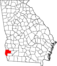 State map highlighting Early County