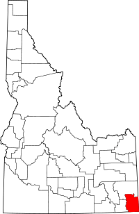 State map highlighting Bear Lake County