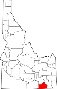 State map highlighting Oneida County