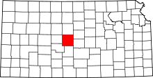 State map highlighting Barton County