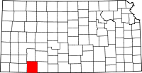 State map highlighting Meade County