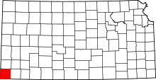 State map highlighting Morton County