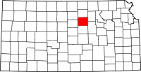 State map highlighting Ottawa County