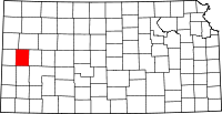 State map highlighting Wichita County