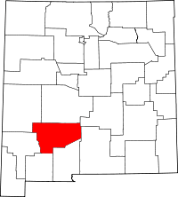 State map highlighting Sierra County