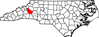 State map highlighting Burke County