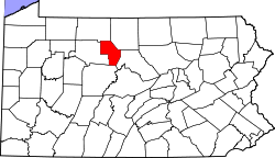 State map highlighting Cameron County