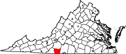 State map highlighting Henry County