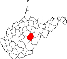 State map highlighting Webster County