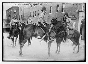 McKees constables on horseback, 1909