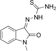 Skeletal formula of methisazone