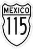 Federal Highway 115 shield