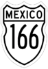 Federal Highway 166 shield