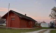 Missouri, Iowa & Nebraska Railway Co. Depot-Weldon