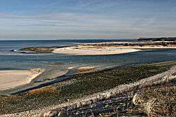 The mouth of the Nissequogue River.