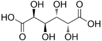 Structural formula of mucic acid