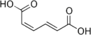  Skeletal formula of cis,trans-muconic acid