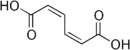  Skeletal formula of cis,cis-muconic acid