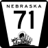 Nebraska Highway 71 marker