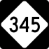 NC Highway 345 marker