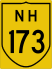 National Highway 173 marker