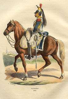 French Cuirassier in 1809 by Bellange