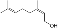 Skeletal formula of nerol