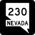 State Route 230 marker