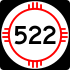 State Road 522 marker