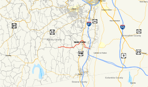 Map of New York State Route 396