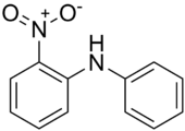 Skeletal formula of 2-nitrodiphenylamine