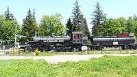 A 2-6-6-2 Mallet Locomotive at the Northwest Railway Museum in Snoqualmie, Washington