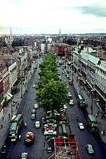 View from the pillar in 1964, looking north