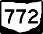 State Route 772 marker