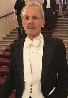 Paul Nicholas as Neville Chamberlain, Masaryk 2016.