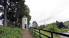 circular stone built pepperpot lighthouse