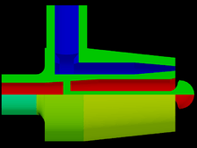 Another view of pintle injector.