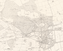 Pitfour House shown on 19th century map