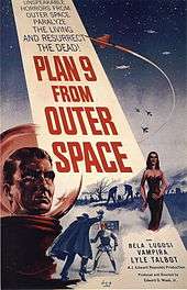 Film poster for Plan 9 from Outer Space