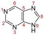 Skeletal formula with numbering convention