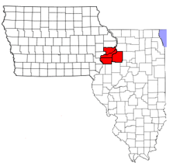 Map of Quad Cities