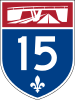 Autoroute 15 shield