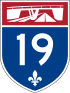 Autoroute 19 shield