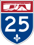 Autoroute 25 shield